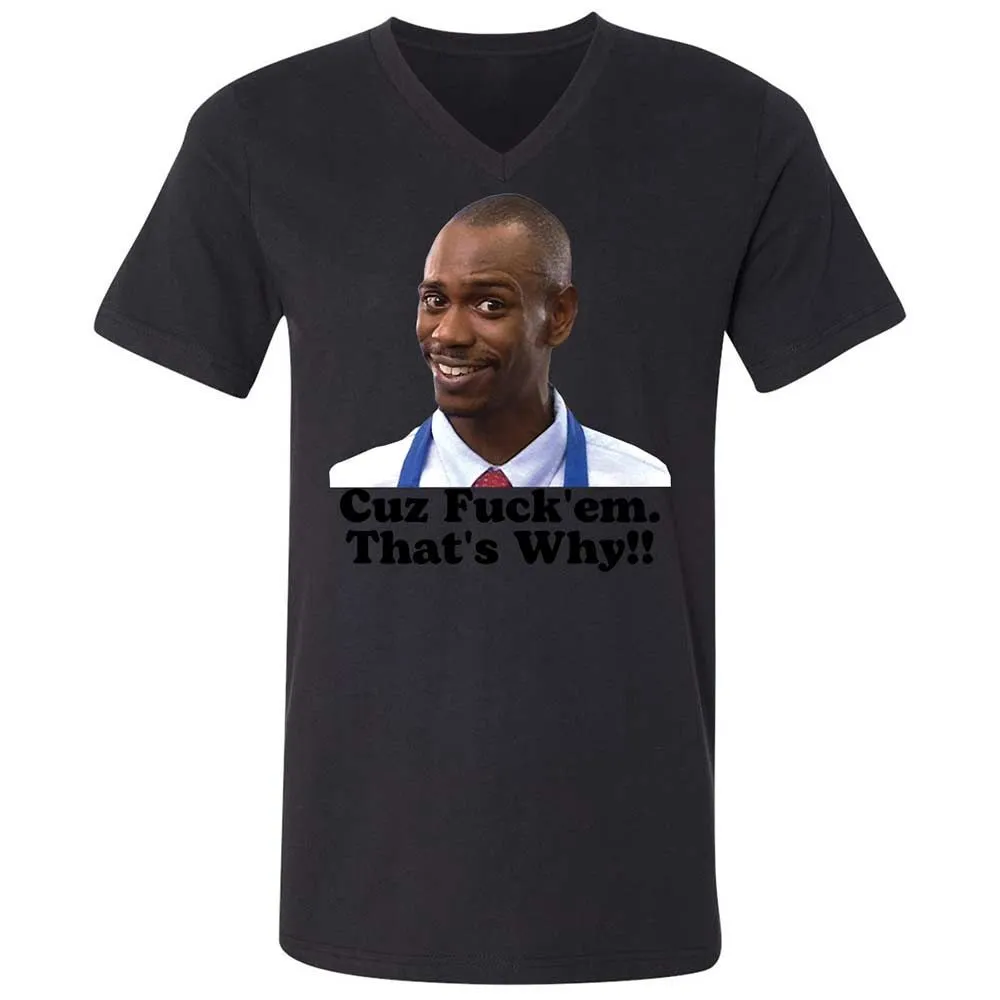 Unisex V-Neck T-Shirt - 3CCZWHEV - Black - 11