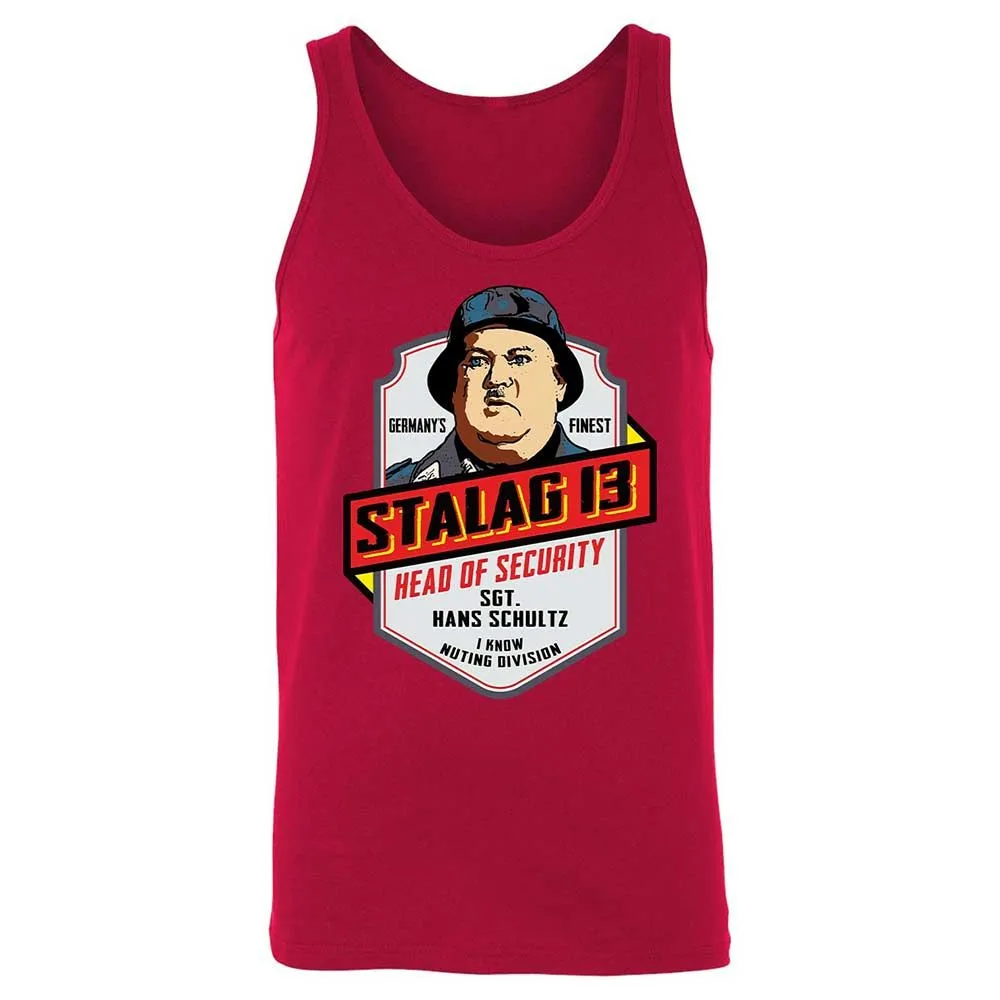 Unisex Jersey Tank - W8ZAVYUF - Red - 3