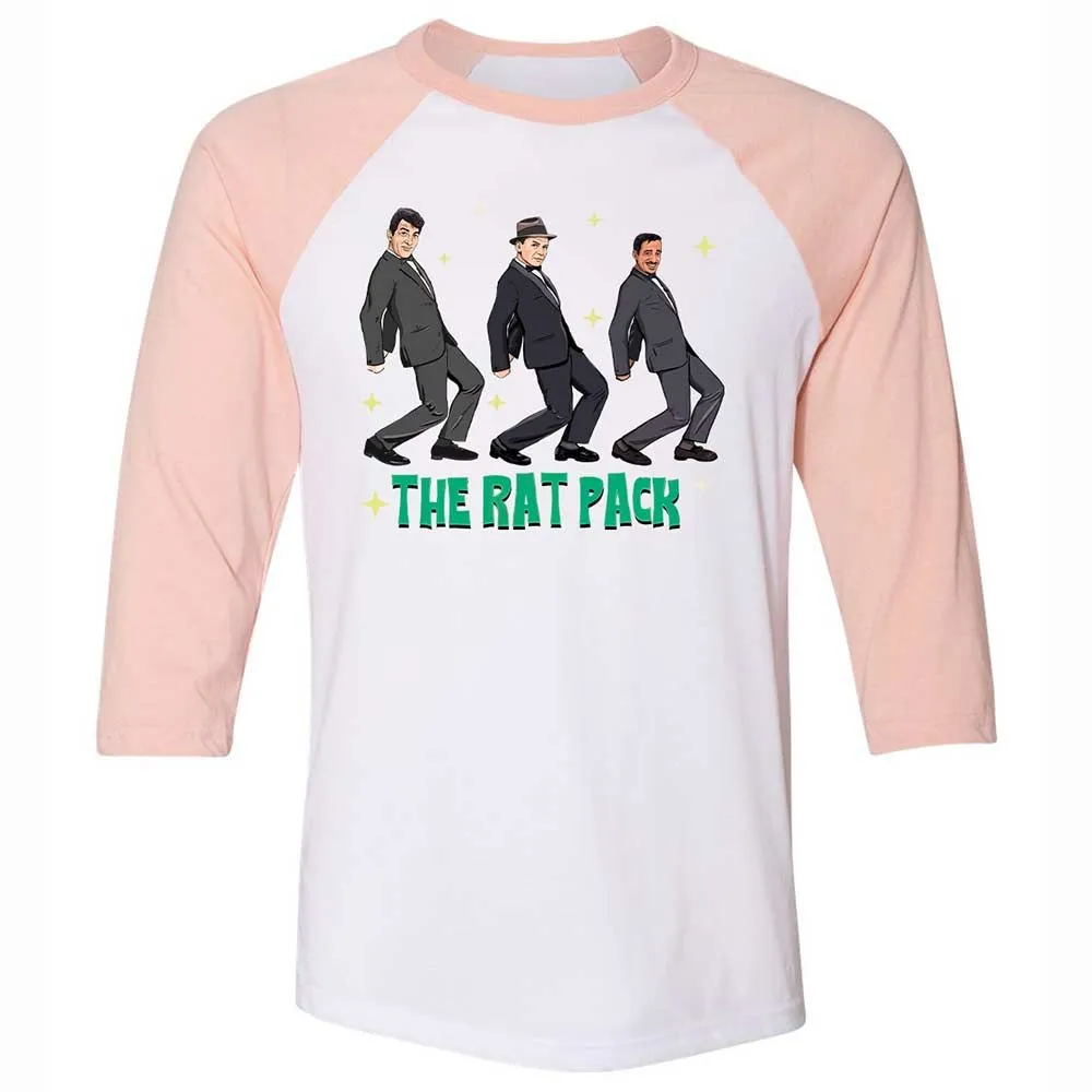 Unisex 3/4 Baseball Tee - 7QCJ13AR - White/Heather Peach - 5