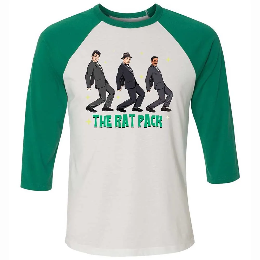 Unisex 3/4 Baseball Tee - 7QCJ13AR - White/Kelly - 6