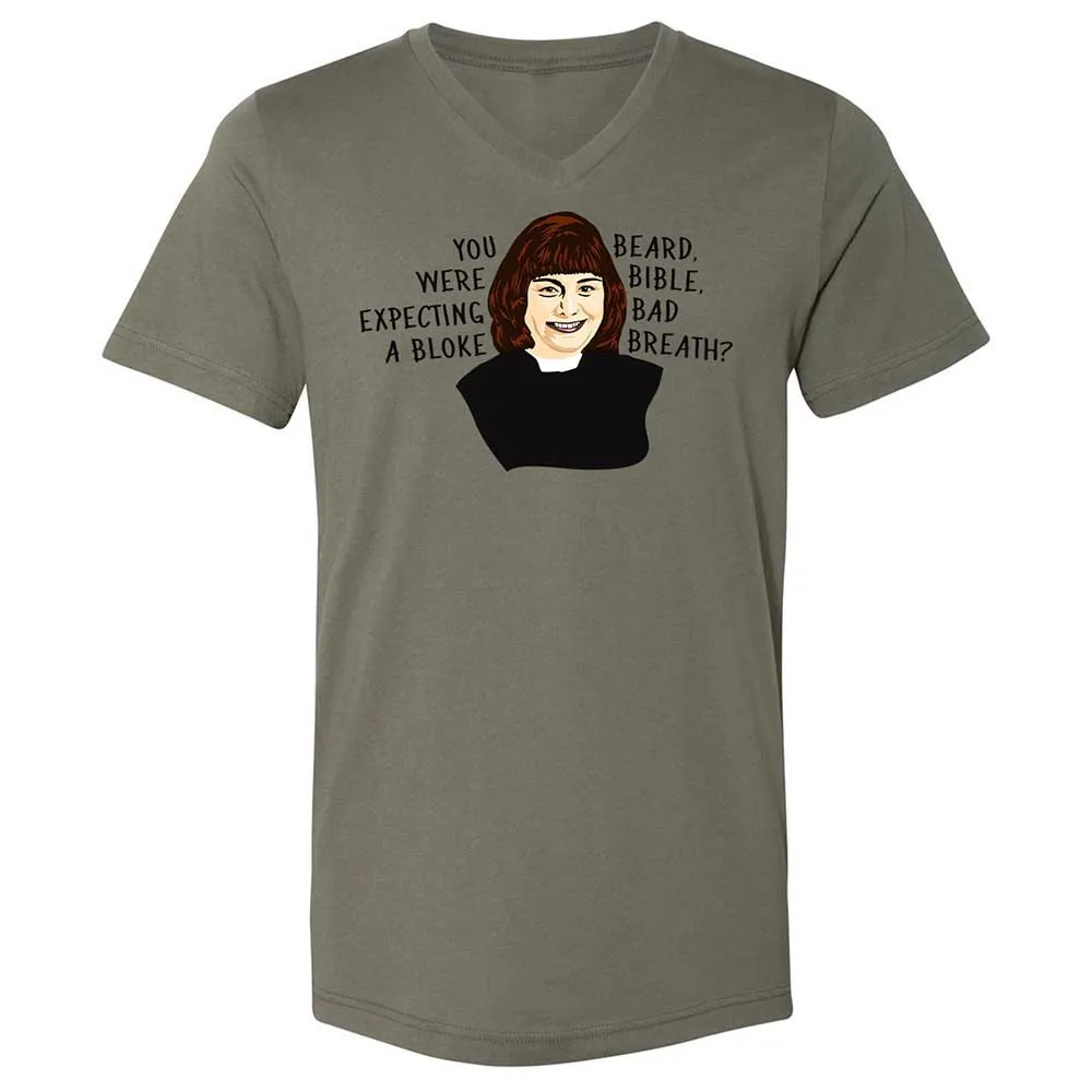 Unisex V-Neck T-Shirt - ZQ4ULL2D - Military Green - 15
