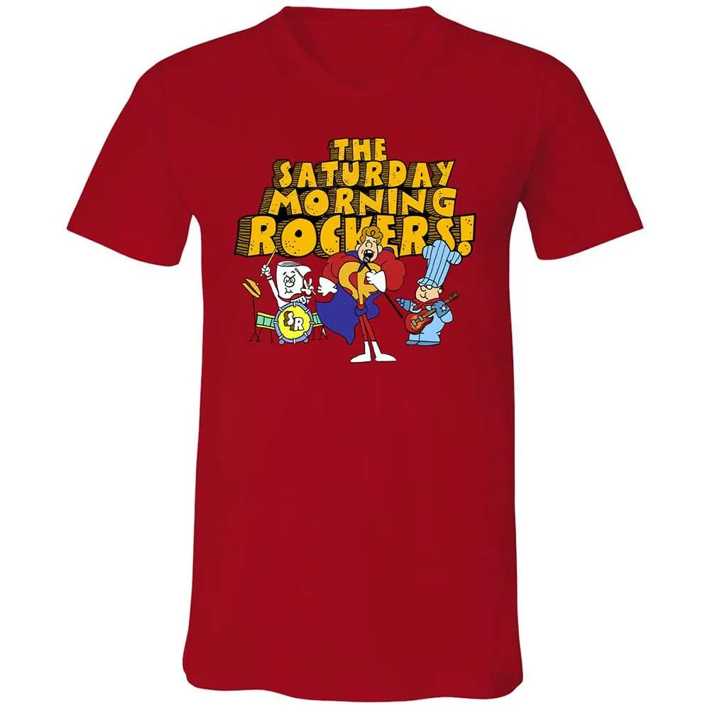 Unisex V-Neck T-Shirt - GB2ZY9D8 - Red - 5