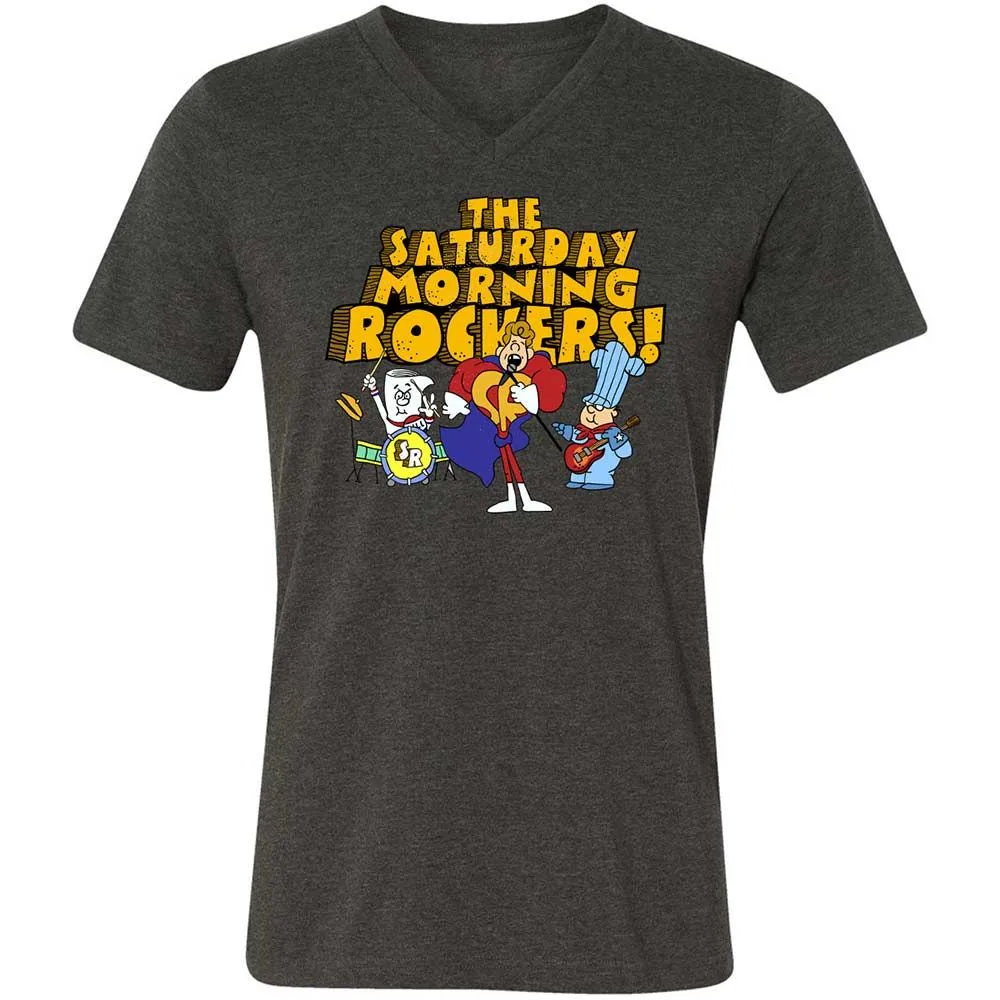Unisex V-Neck T-Shirt - GB2ZY9D8 - Dark Grey Heather - 8