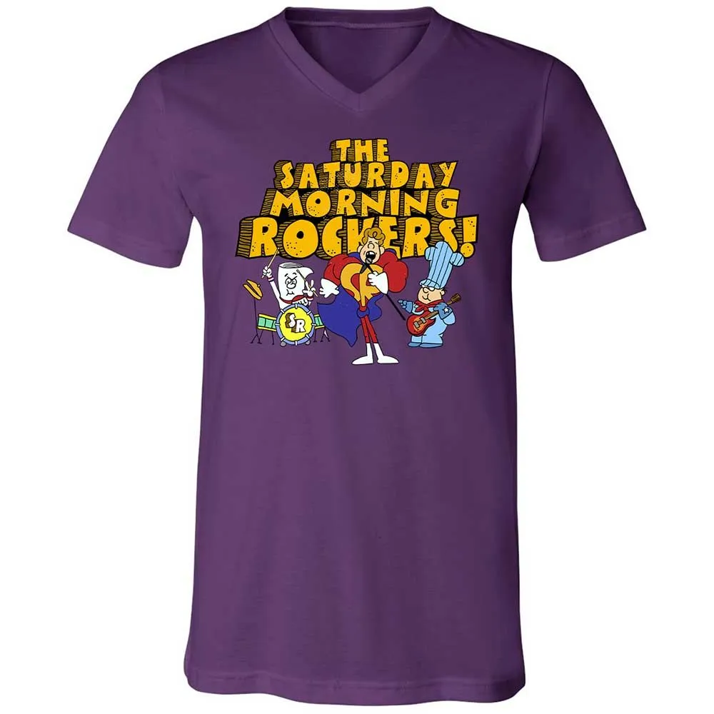 Unisex V-Neck T-Shirt - GB2ZY9D8 - Team Purple - 10