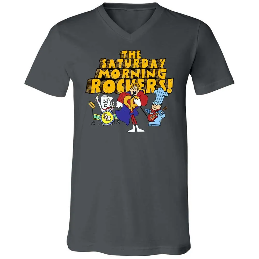 Unisex V-Neck T-Shirt - GB2ZY9D8 - Asphalt - 16