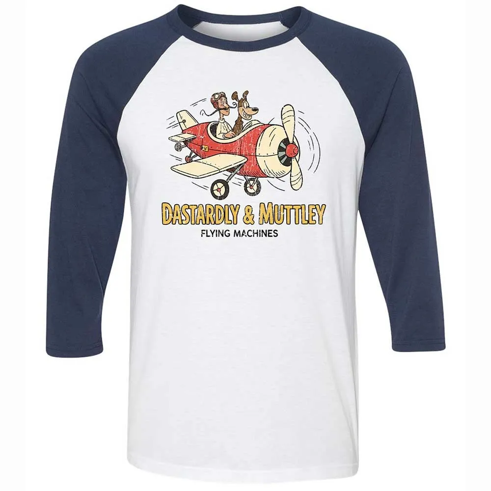 Unisex 3/4 Baseball Tee - NBMZSPXS - White/Navy - 8