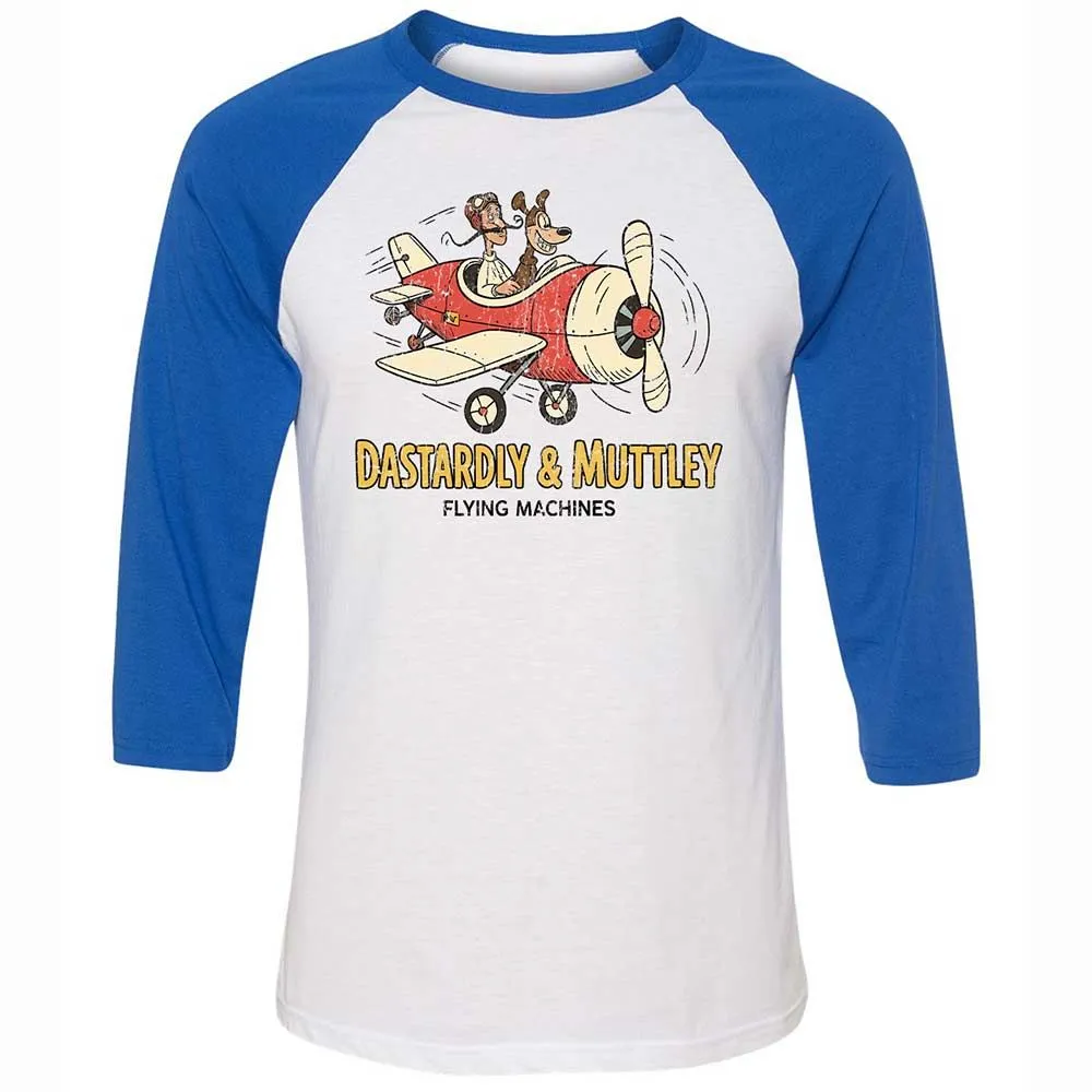 Unisex 3/4 Baseball Tee - NBMZSPXS - White/True Royal - 10