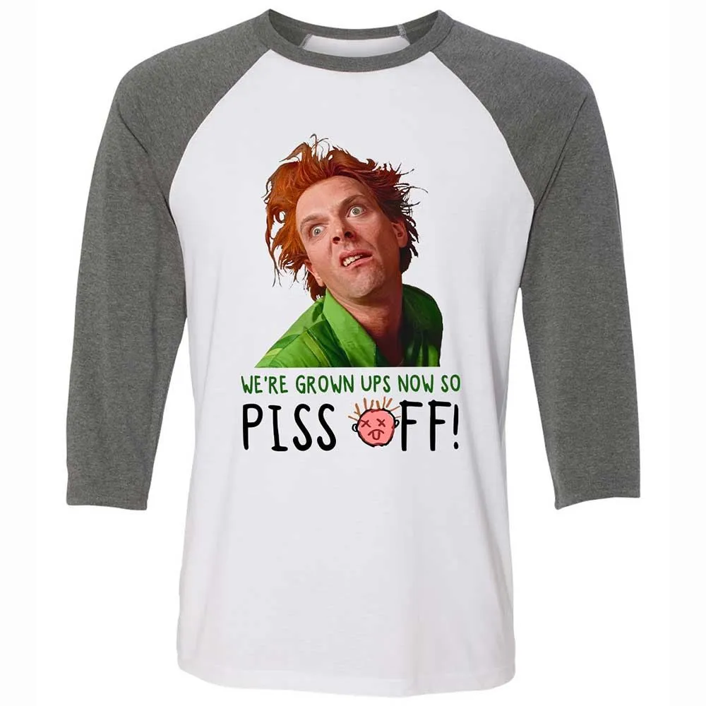 We're Grown Ups Now So Piss Off - White/Deep Heather - 11
