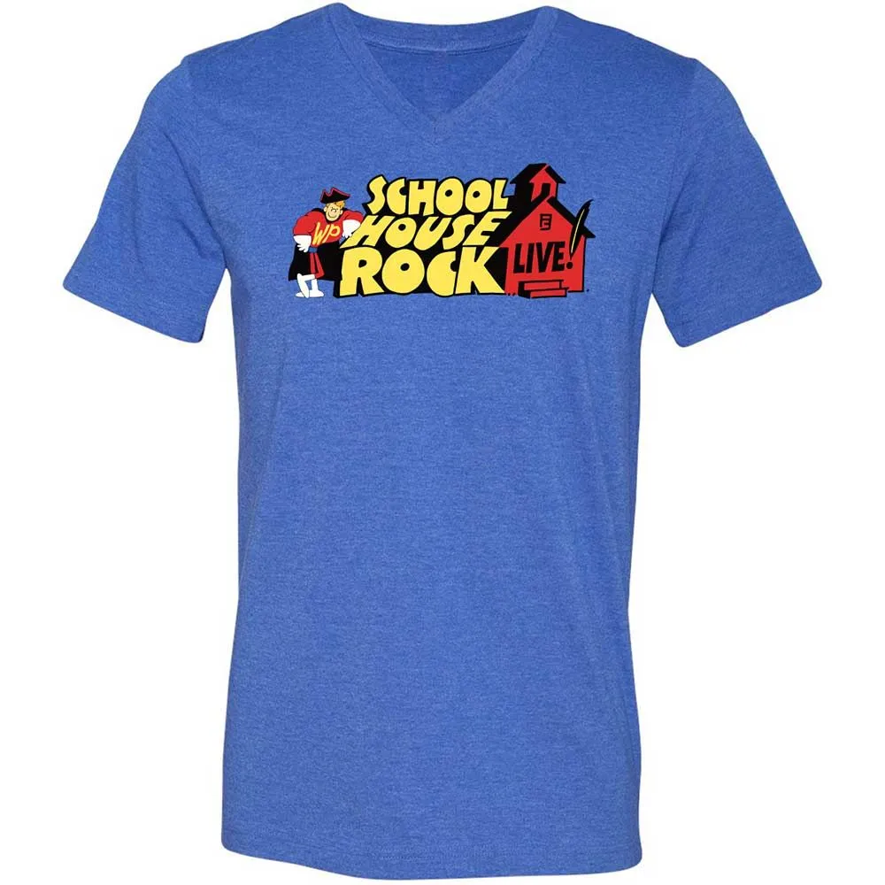 Unisex V-Neck T-Shirt - EWRLL12S - Heather True Royal - 4
