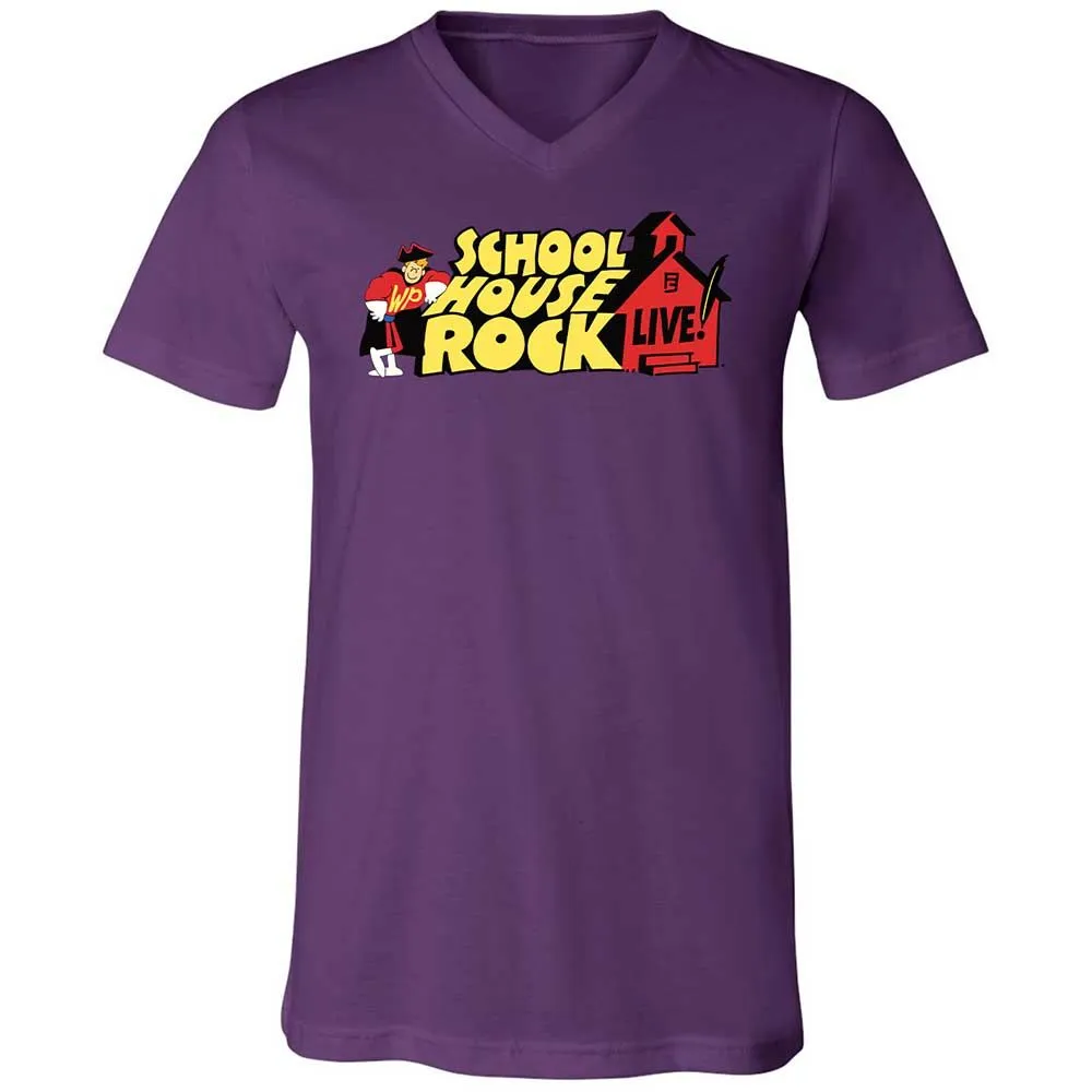 Unisex V-Neck T-Shirt - EWRLL12S - Team Purple - 10