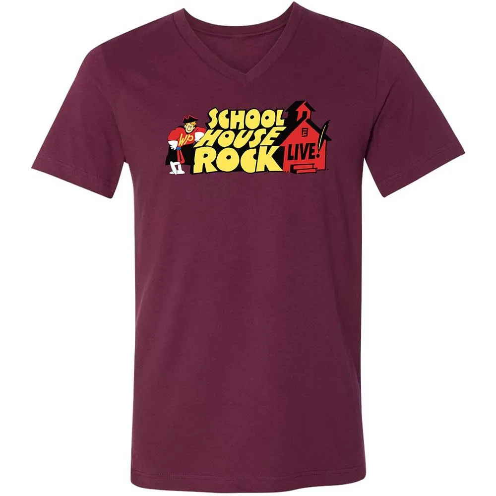 Unisex V-Neck T-Shirt - EWRLL12S - Maroon - 14