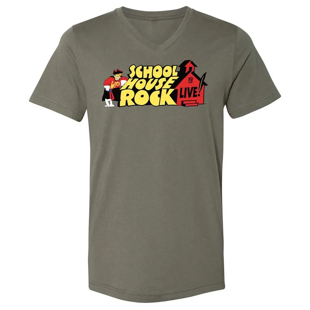 Unisex V-Neck T-Shirt - EWRLL12S - Military Green - 15