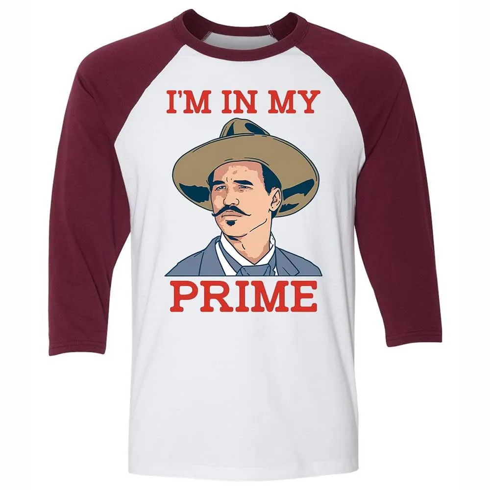 Unisex 3/4 Baseball Tee - 3KWRY2DQ - White/Maroon - 7