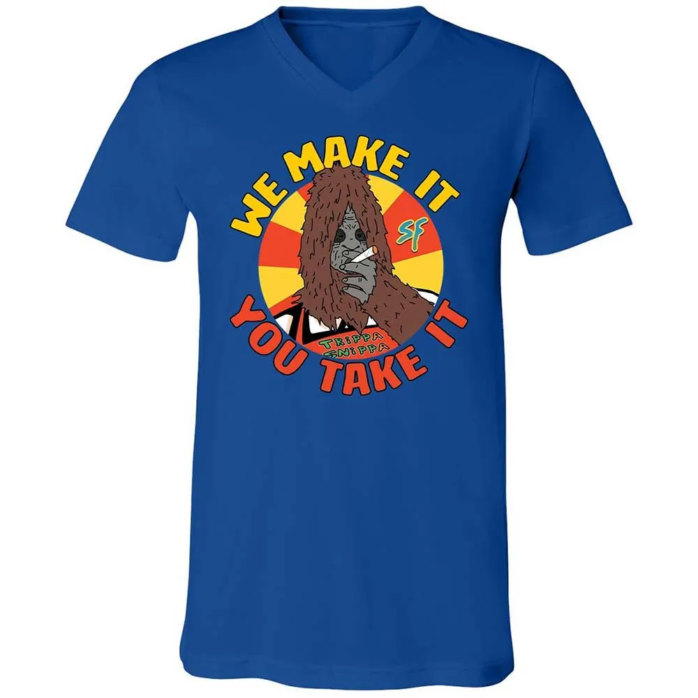 Unisex V-Neck T-Shirt - H43PUMHM - True Royal - 3