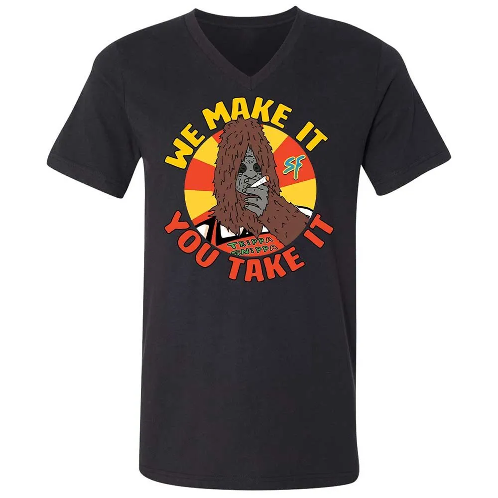 Unisex V-Neck T-Shirt - H43PUMHM - Black - 11