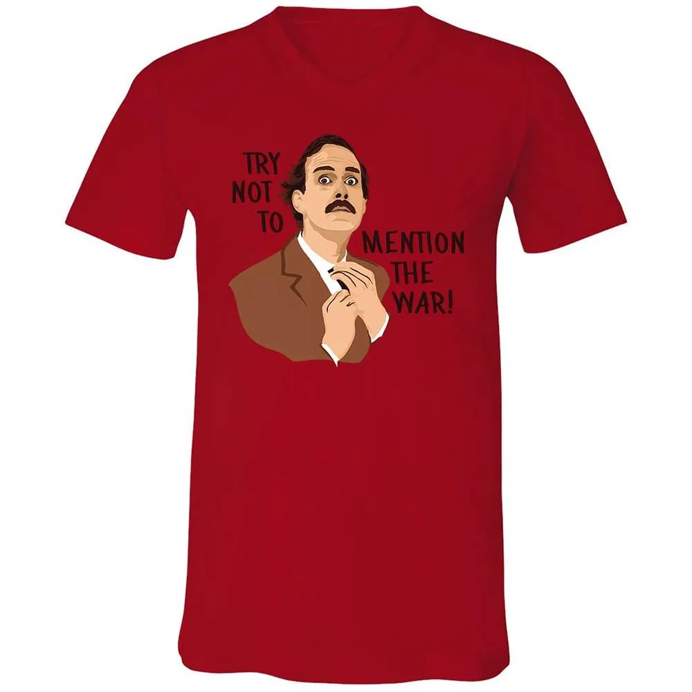 Unisex V-Neck T-Shirt - ZZZSSWFB - Red - 5