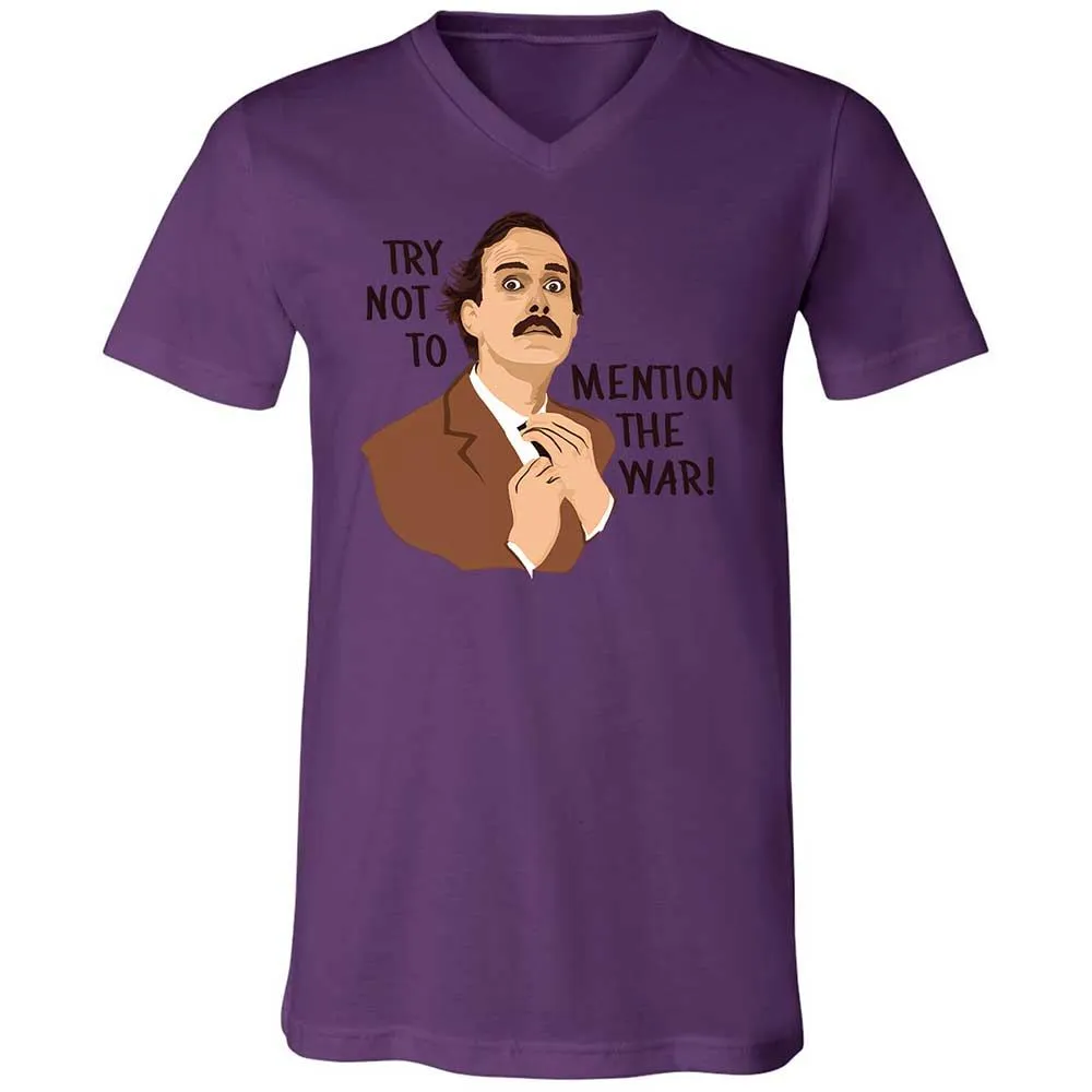 Unisex V-Neck T-Shirt - ZZZSSWFB - Team Purple - 10