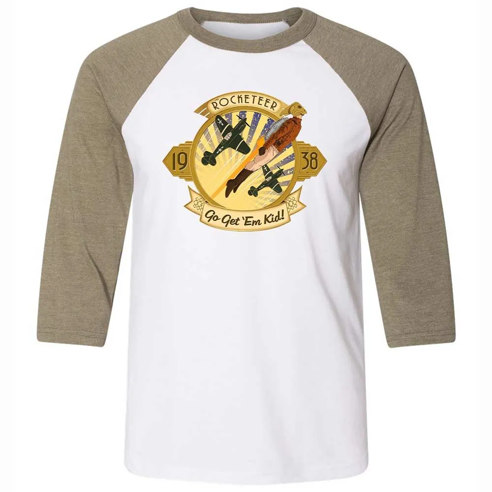 Go Get 'Em Kid - White/Heather Olive - 4