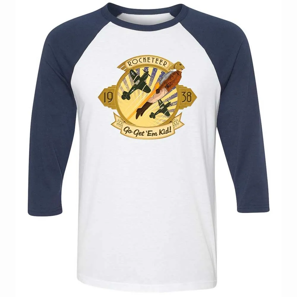 Go Get 'Em Kid - White/Navy - 8