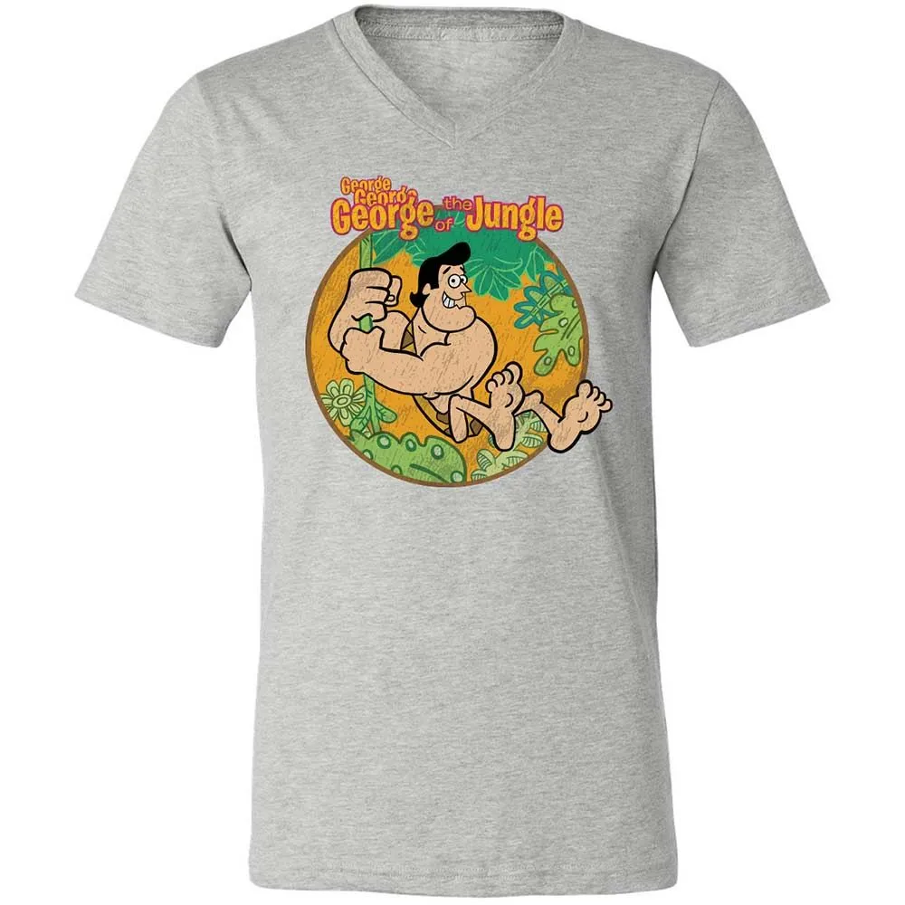 Unisex V-Neck T-Shirt - CK6KDF6D - Athletic Heather - 2