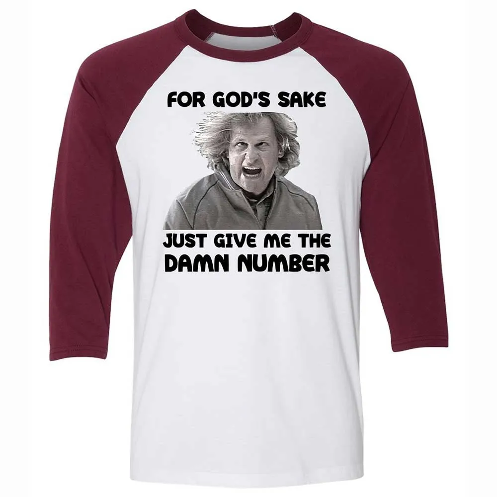 Unisex 3/4 Baseball Tee - GUUEC8G7 - White/Maroon - 7