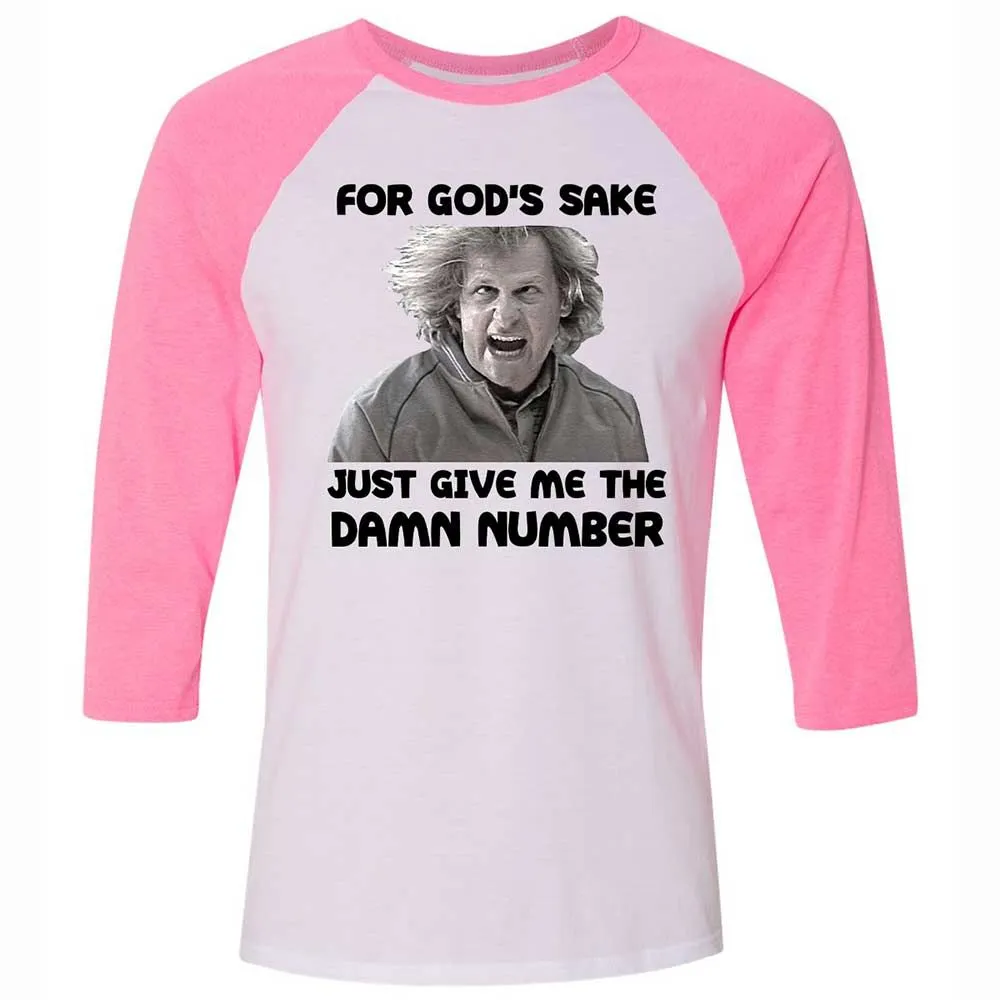 Unisex 3/4 Baseball Tee - GUUEC8G7 - White/Neon Pink - 12