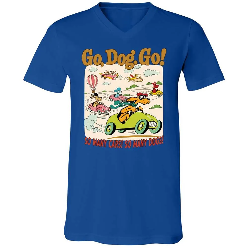 Unisex V-Neck T-Shirt - 1YXVMM7J - True Royal - 3