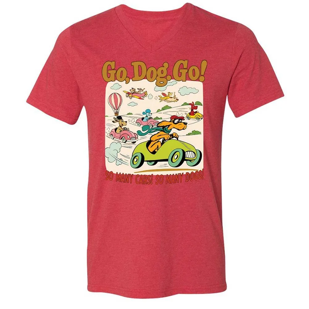 Unisex V-Neck T-Shirt - 1YXVMM7J - Heather Red - 6