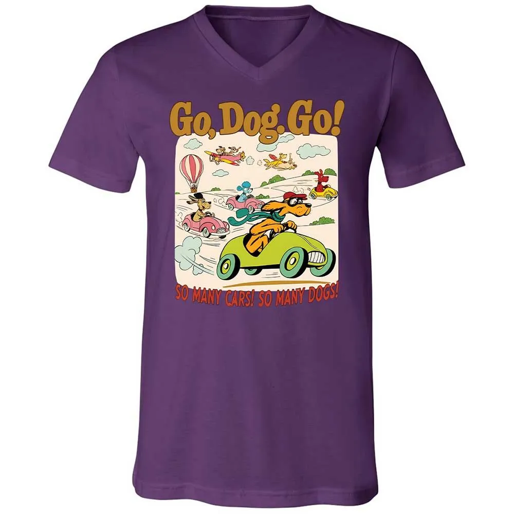 Unisex V-Neck T-Shirt - 1YXVMM7J - Team Purple - 10
