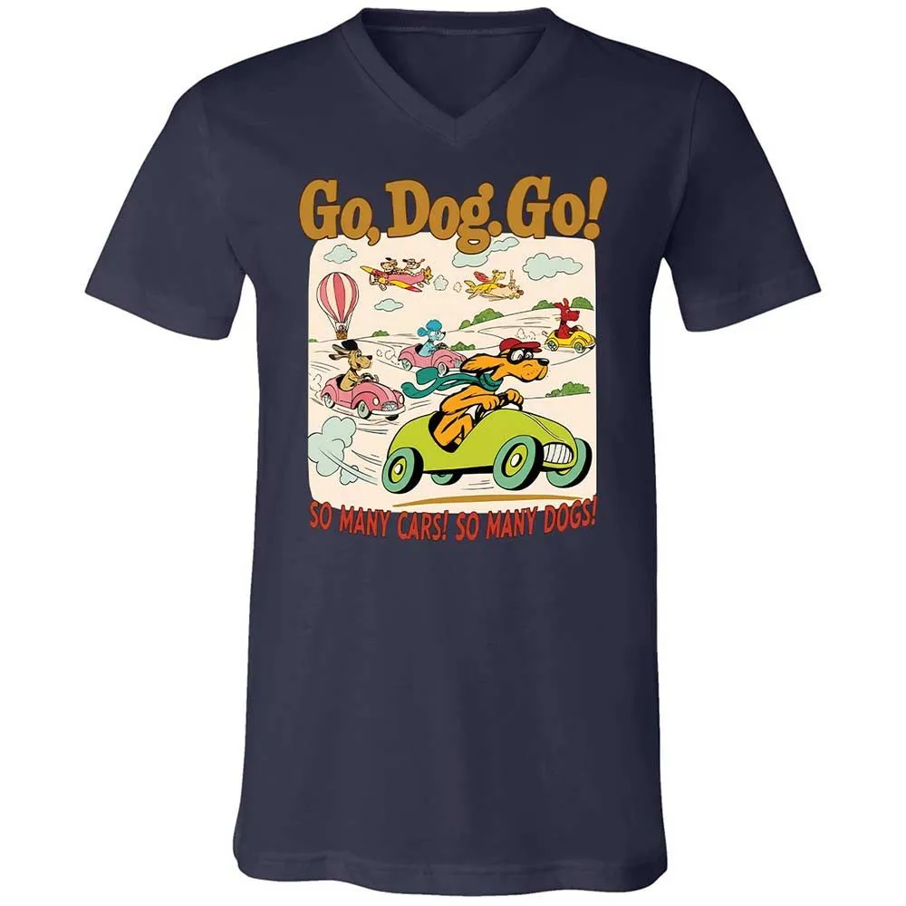 Unisex V-Neck T-Shirt - 1YXVMM7J - Navy - 12