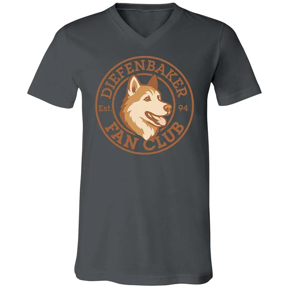 Unisex V-Neck T-Shirt - RFMCS77Z - Asphalt - 16