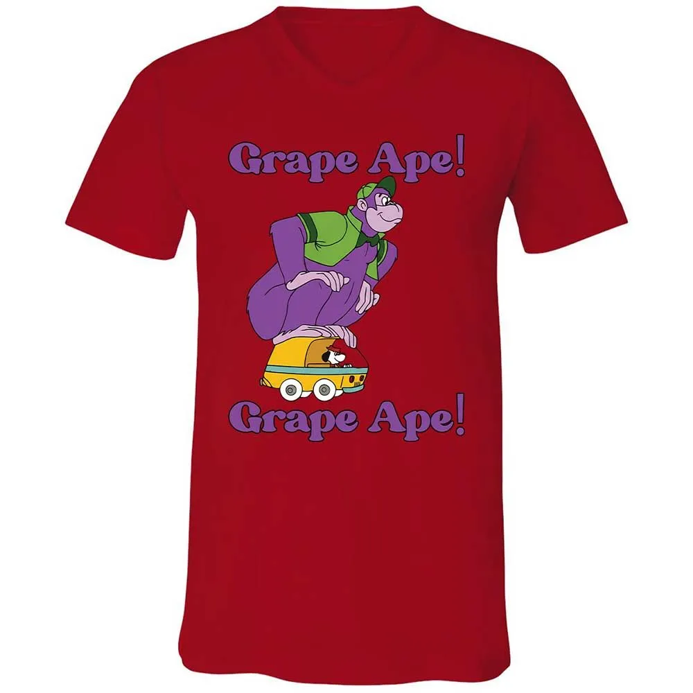 Unisex V-Neck T-Shirt - K4ML1NTP - Red - 5