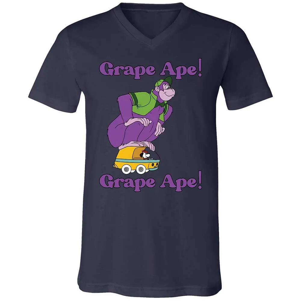 Unisex V-Neck T-Shirt - K4ML1NTP - Navy - 12