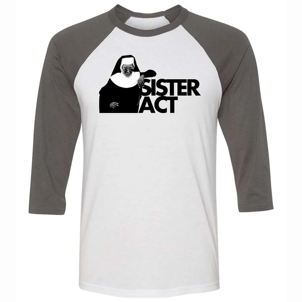 Unisex 3/4 Baseball Tee - BU32TJUS - White/Asphalt - 2