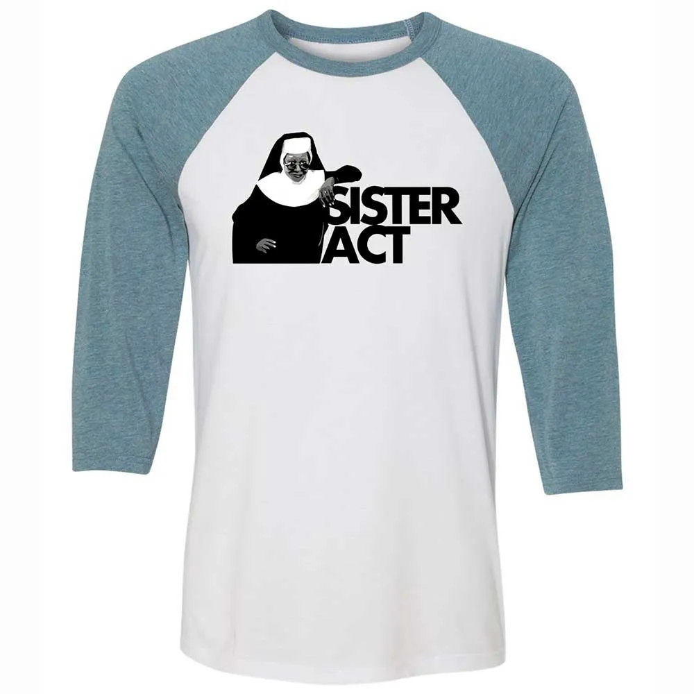 Unisex 3/4 Baseball Tee - BU32TJUS - White/Denim - 3