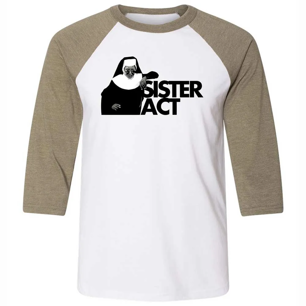 Unisex 3/4 Baseball Tee - BU32TJUS - White/Heather Olive - 4