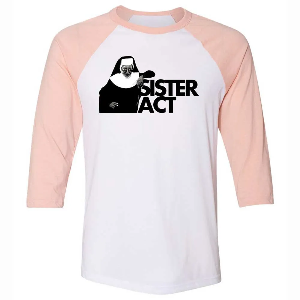 Unisex 3/4 Baseball Tee - BU32TJUS - White/Heather Peach - 5