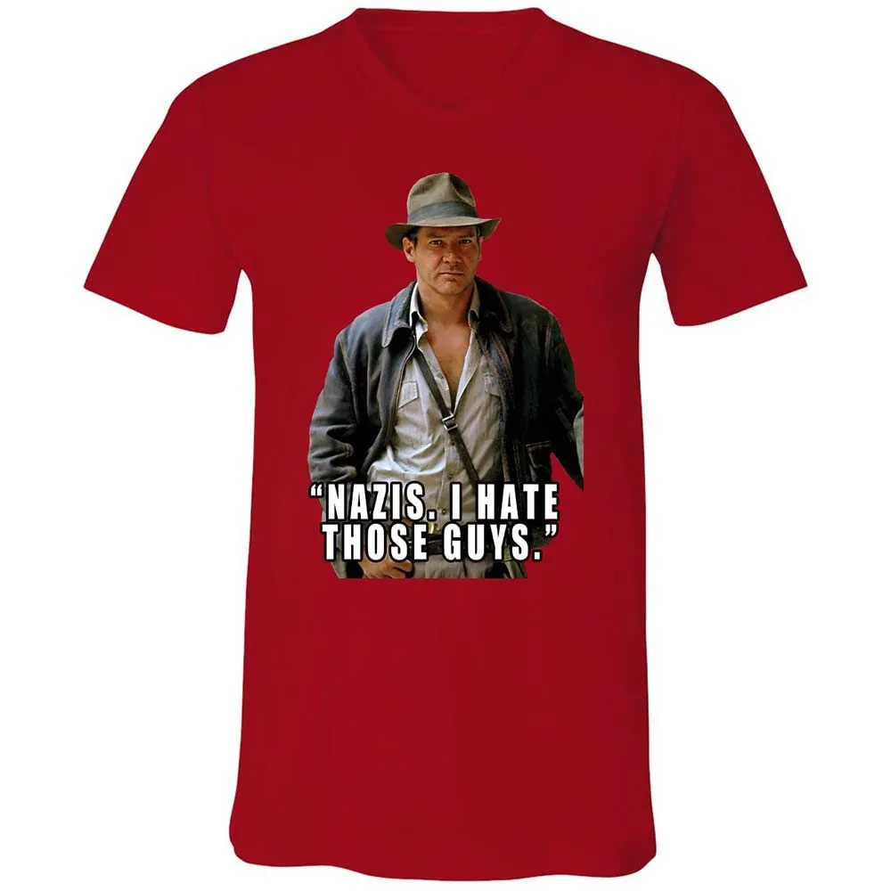 Unisex V-Neck T-Shirt - 6XPY7FB8 - Red - 5
