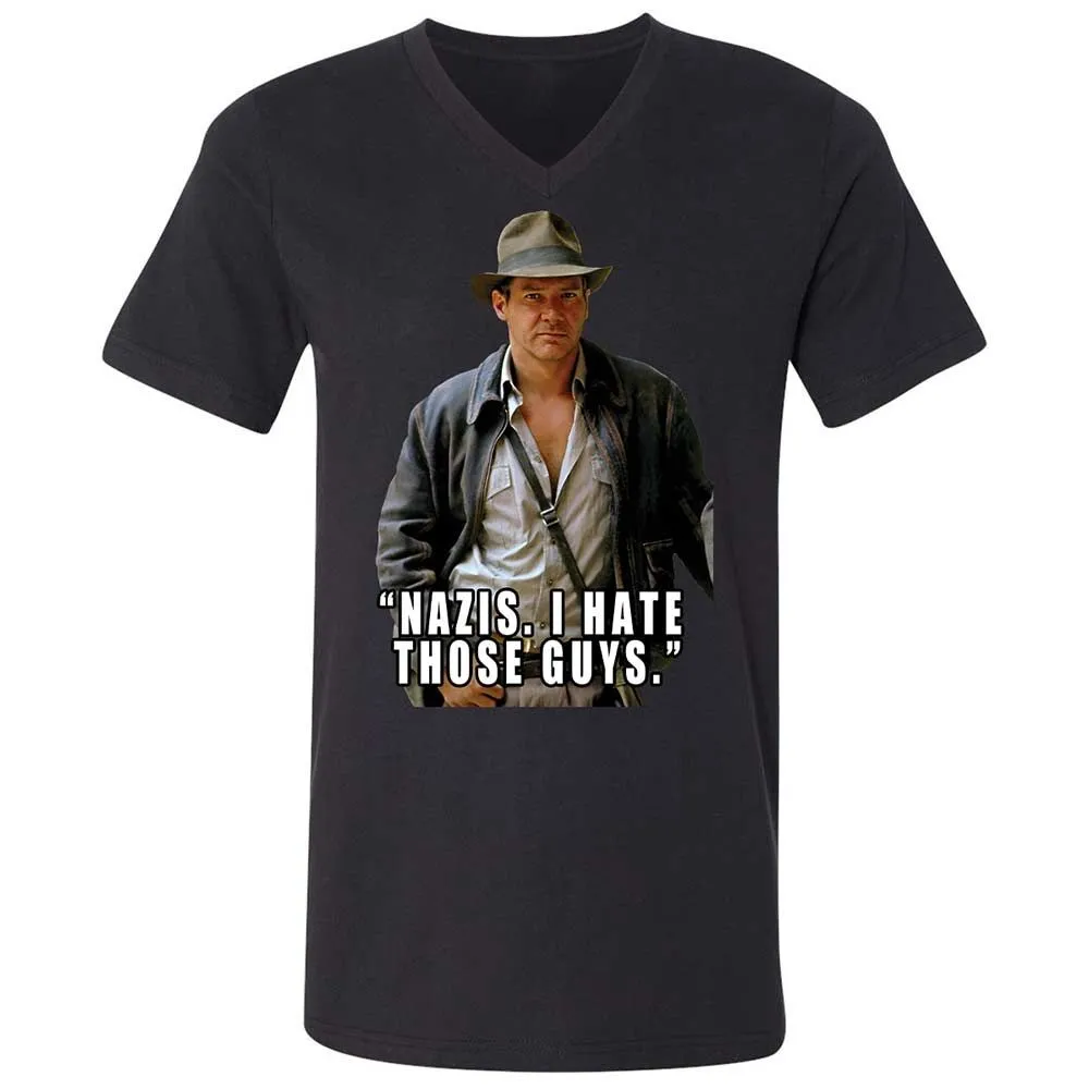 Unisex V-Neck T-Shirt - 6XPY7FB8 - Black - 11