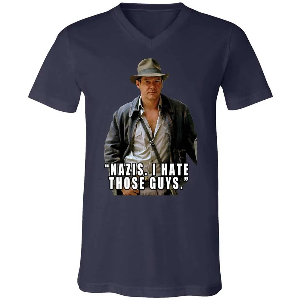 Unisex V-Neck T-Shirt - 6XPY7FB8 - Navy - 12