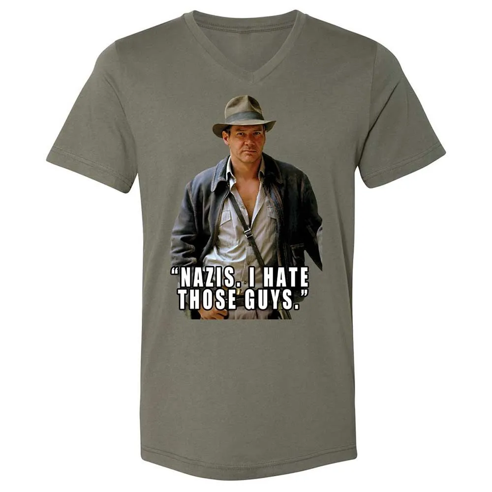 Unisex V-Neck T-Shirt - 6XPY7FB8 - Military Green - 15