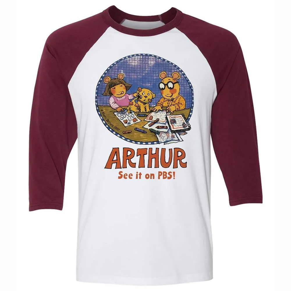 Arthur - White/Maroon - 7