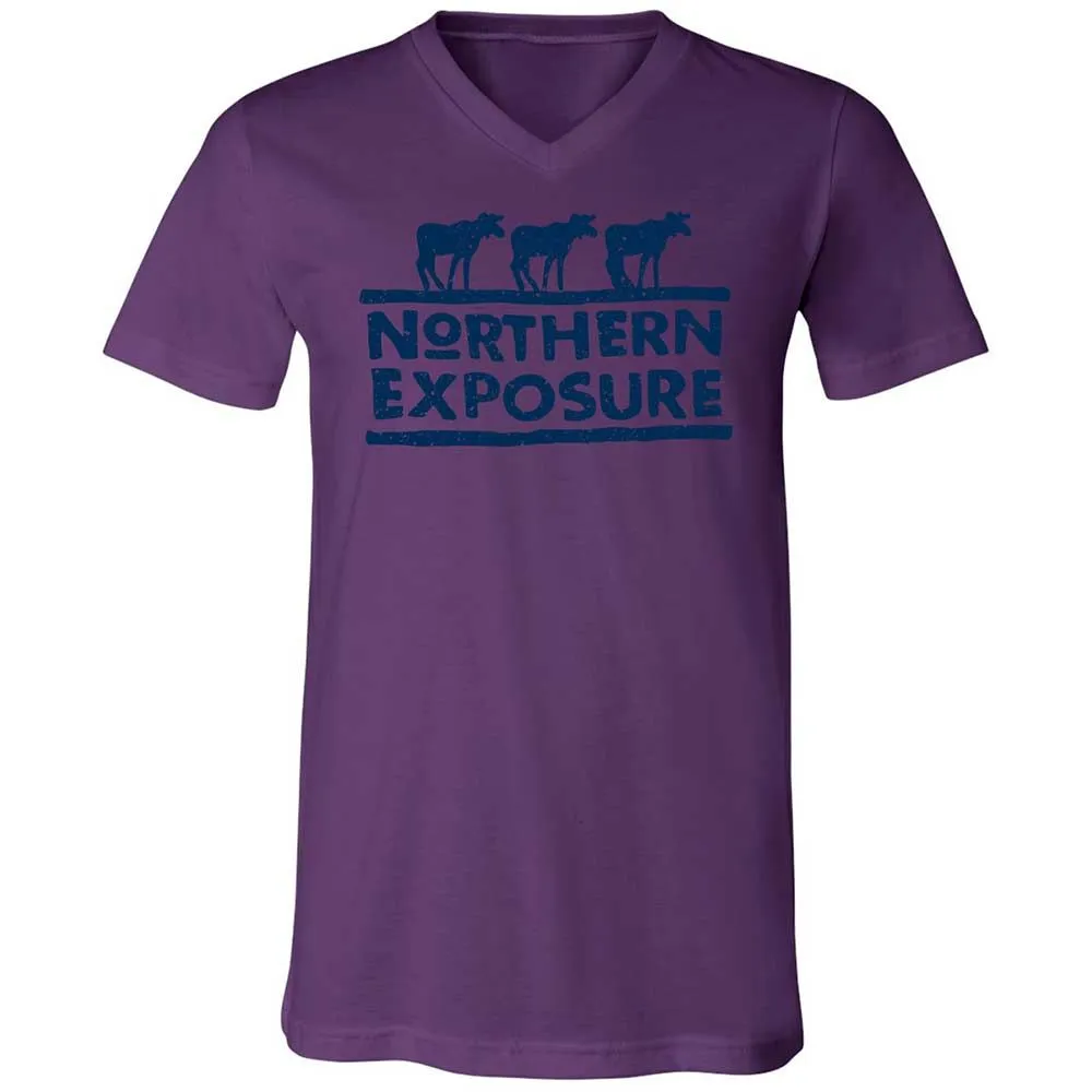 Unisex V-Neck T-Shirt - A4ZF2DLV - Team Purple - 10