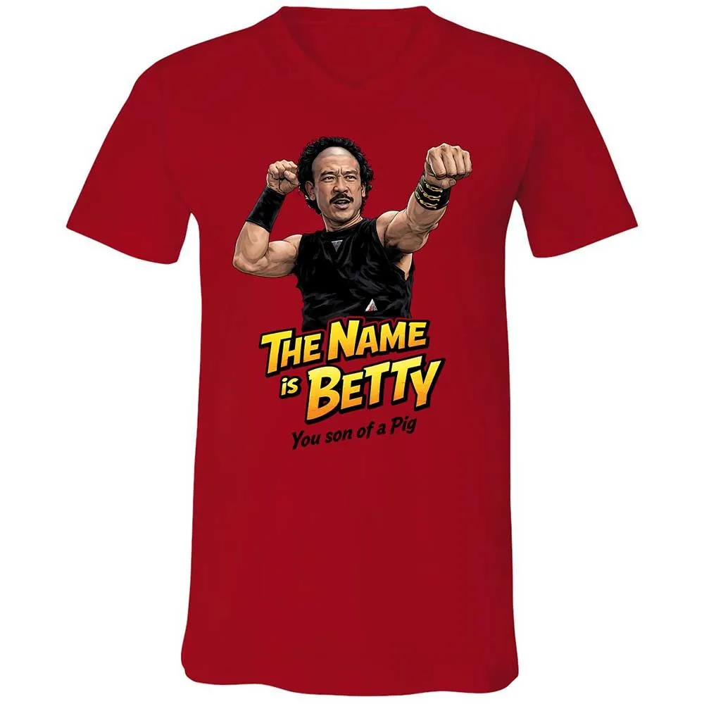 Unisex V-Neck T-Shirt - FEF82XHY - Red - 5