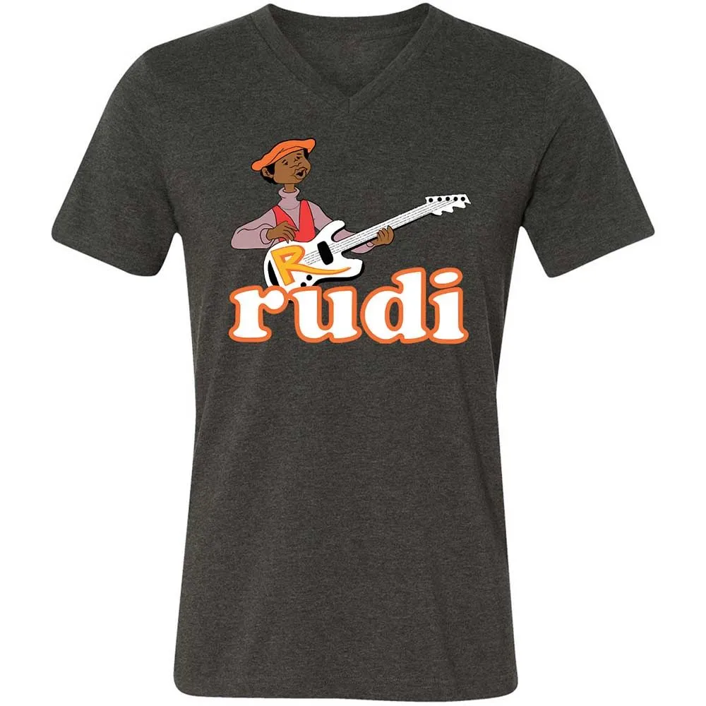Unisex V-Neck T-Shirt - 2KBSVMNV - Dark Grey Heather - 8