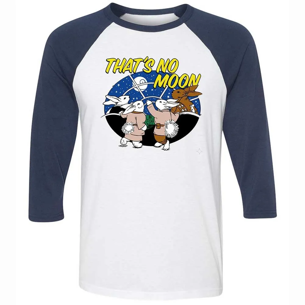 Unisex 3/4 Baseball Tee - White - White/Navy - 8