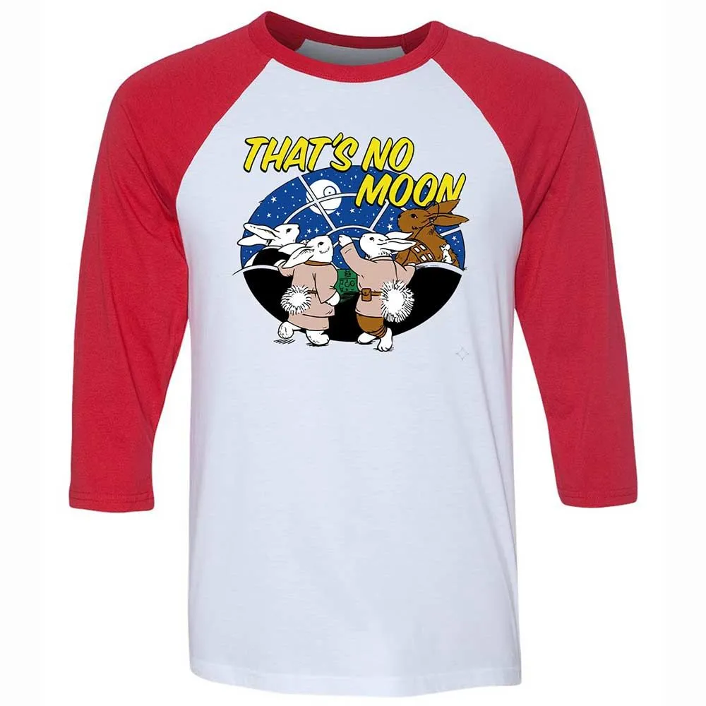Unisex 3/4 Baseball Tee - White - White/Red - 9
