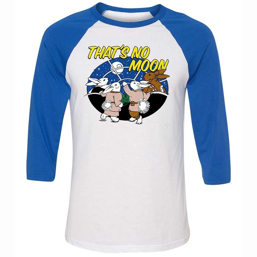 Unisex 3/4 Baseball Tee - White - White/True Royal - 10