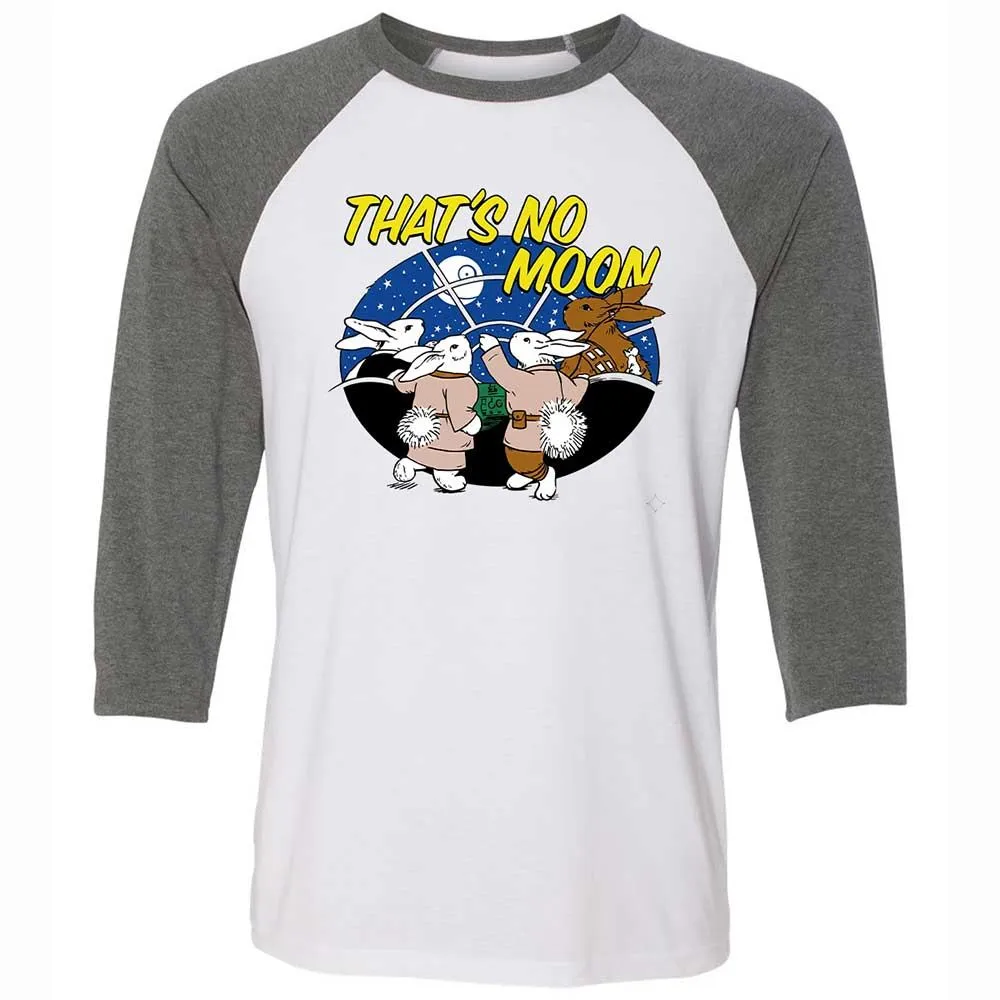 Unisex 3/4 Baseball Tee - White - White/Deep Heather - 11