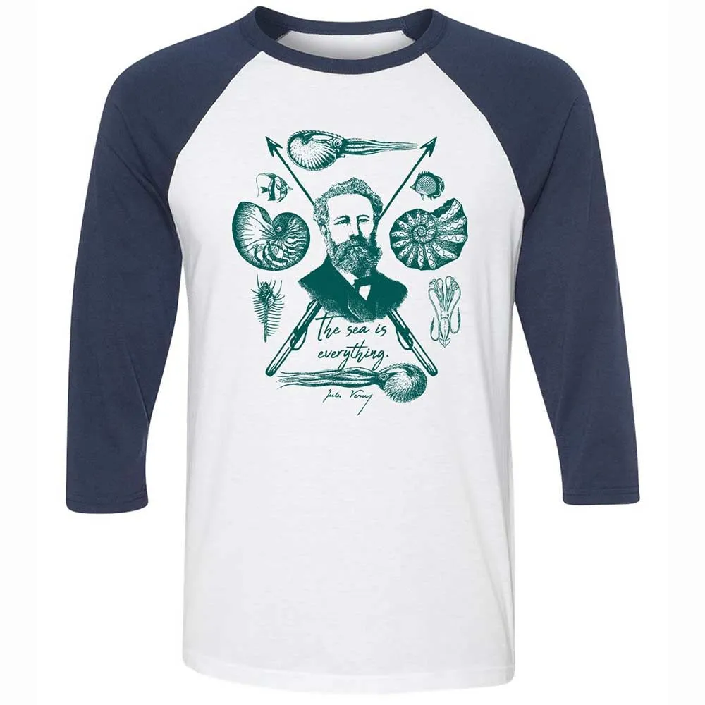 The sea is everything - White/Navy - 8